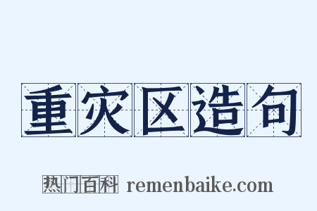 重灾区造句是什么意思的图片